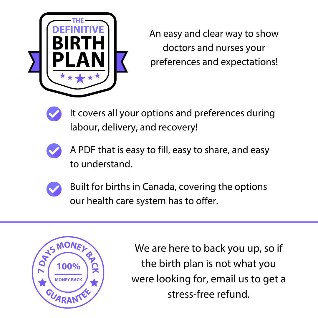 Birth Plan Template | The definitive plan for personalized labour and delivery